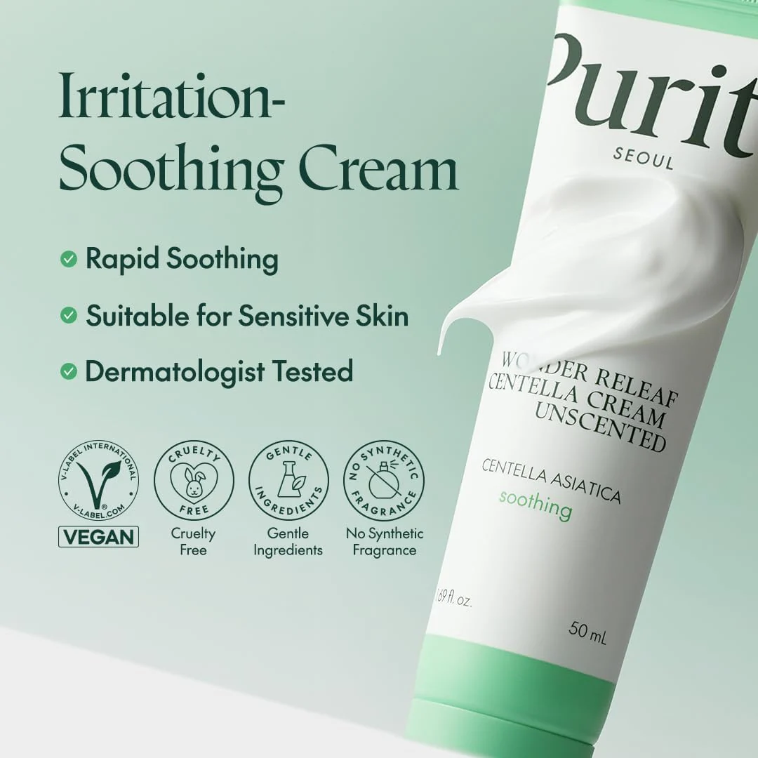 PURITO SEOUL Wonder Releaf Centella Cream Unscented 50mL - Image 4