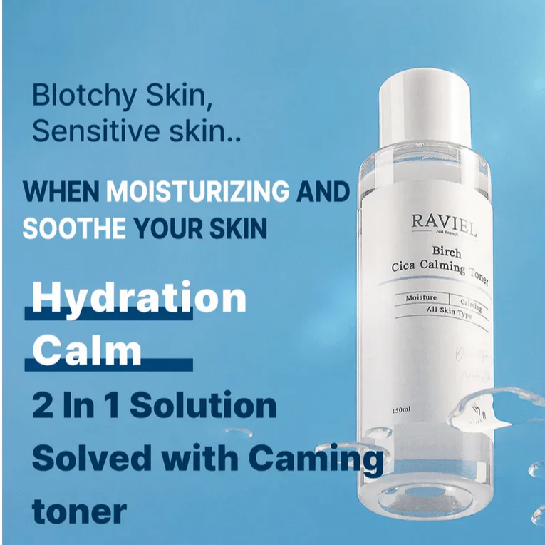 RAVIEL Birch CICA Calming Skin Toner 150mL - Image 10