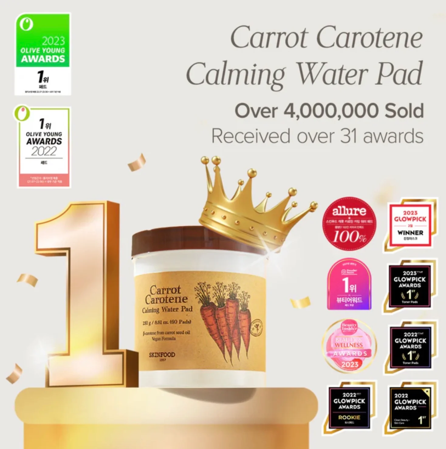 SKINFOOD Carrot Carotene Calming Water Pad - Image 2
