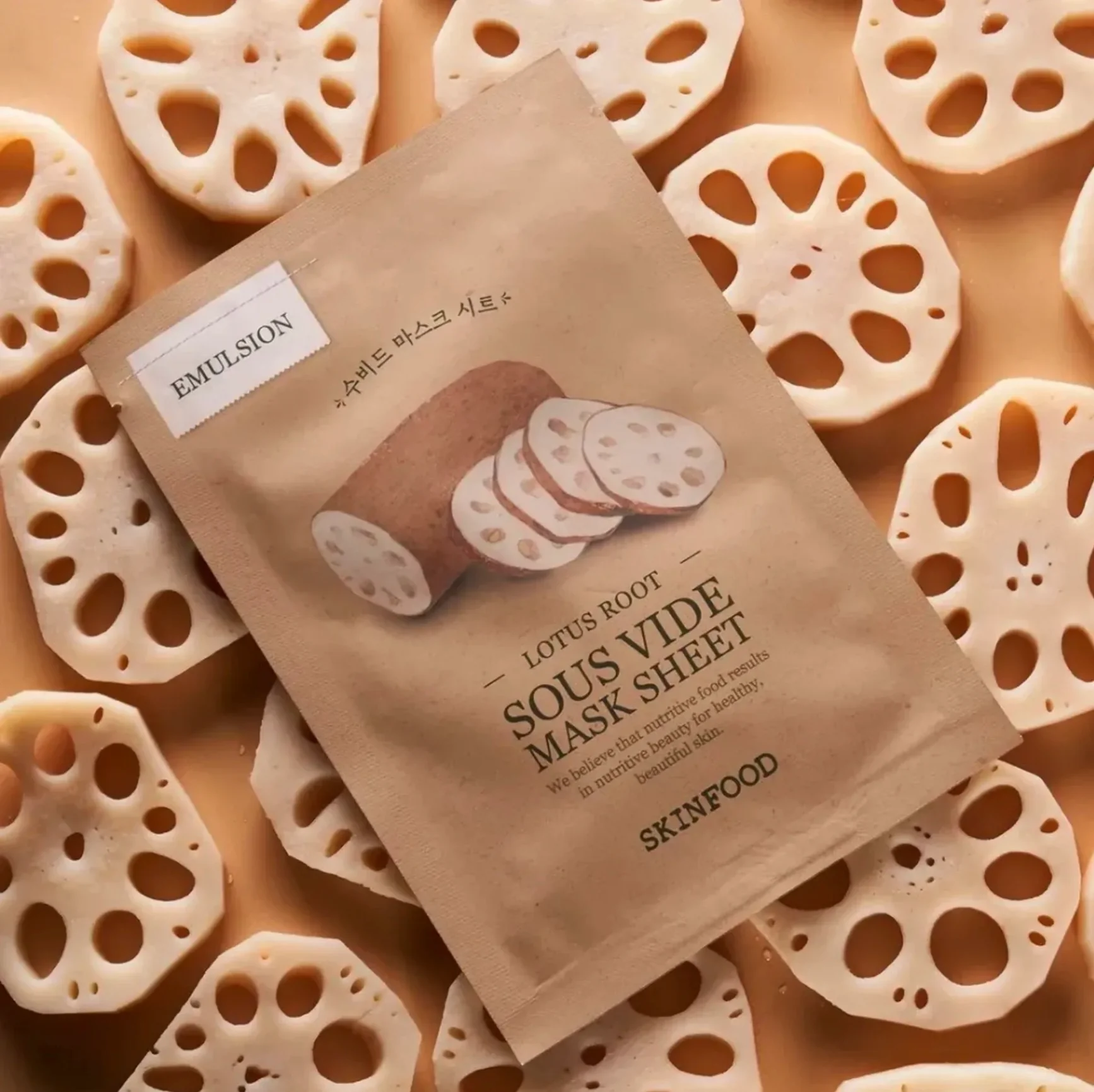 SKINFOOD Lotus Root Sous Vide Mask Sheet 20g - Image 2