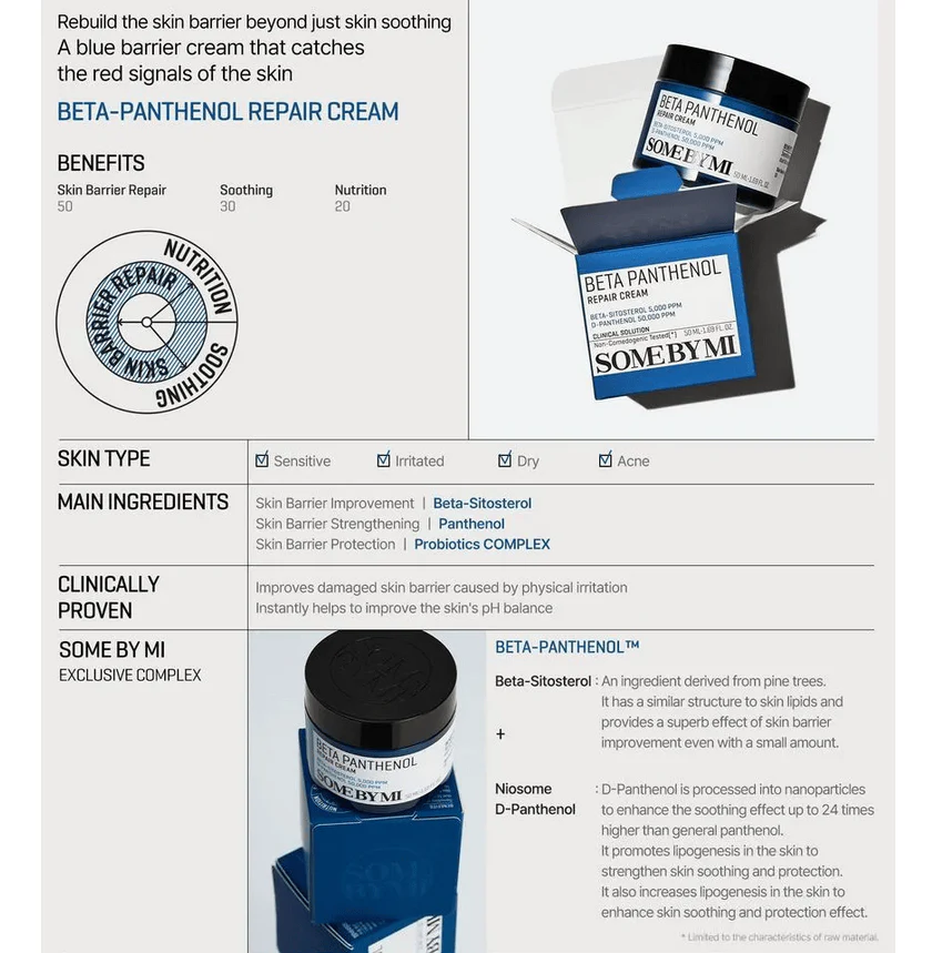 SOME BY MI Beta Panthenol Repair Cream 50mL - Image 6