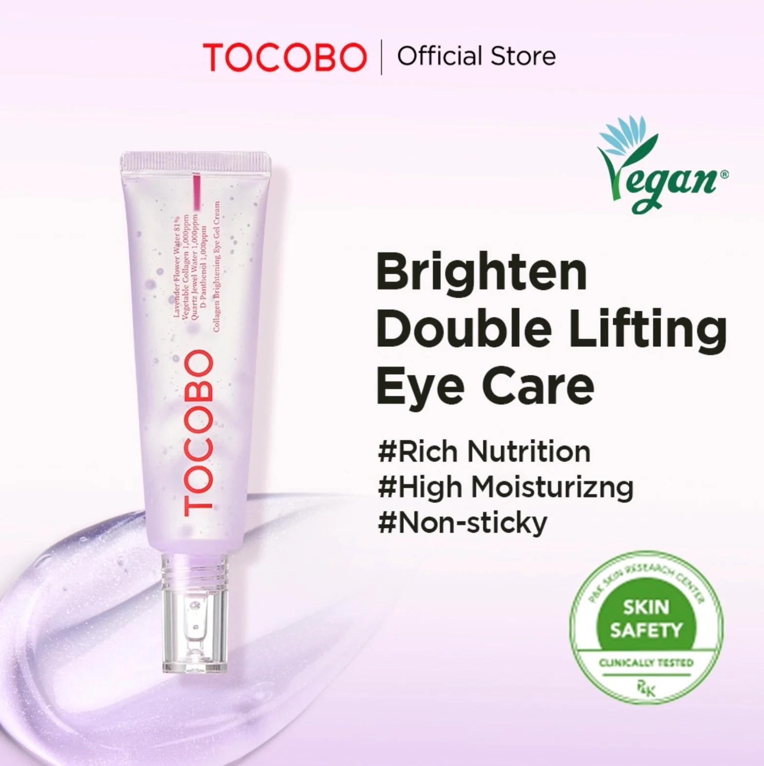 TOCOBO Collagen Brightening Eye Gel Cream 30mL - Image 3