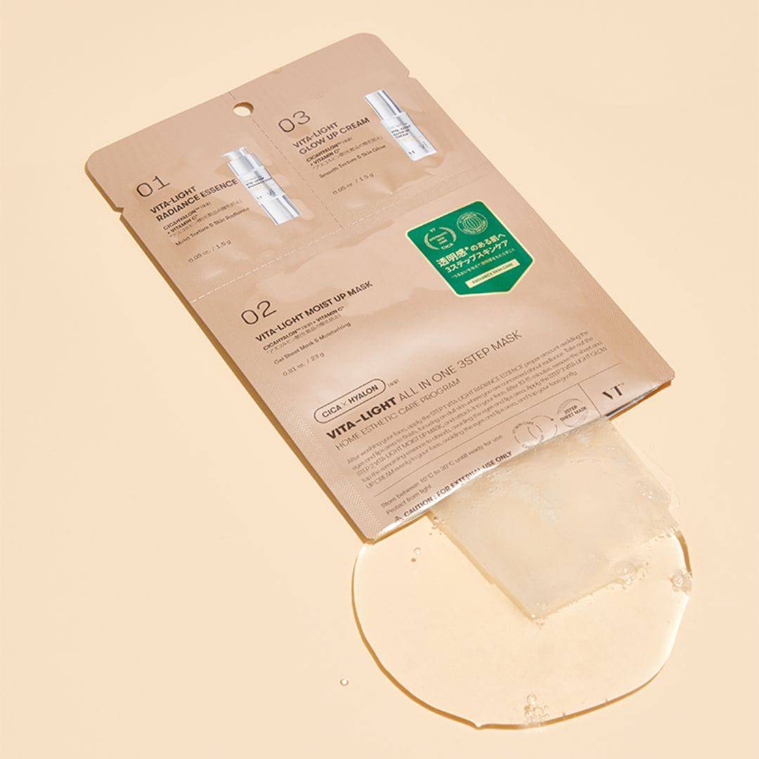 VT COSMETICS Cica Vita-Light All-in-One 3-Step Mask - Image 3