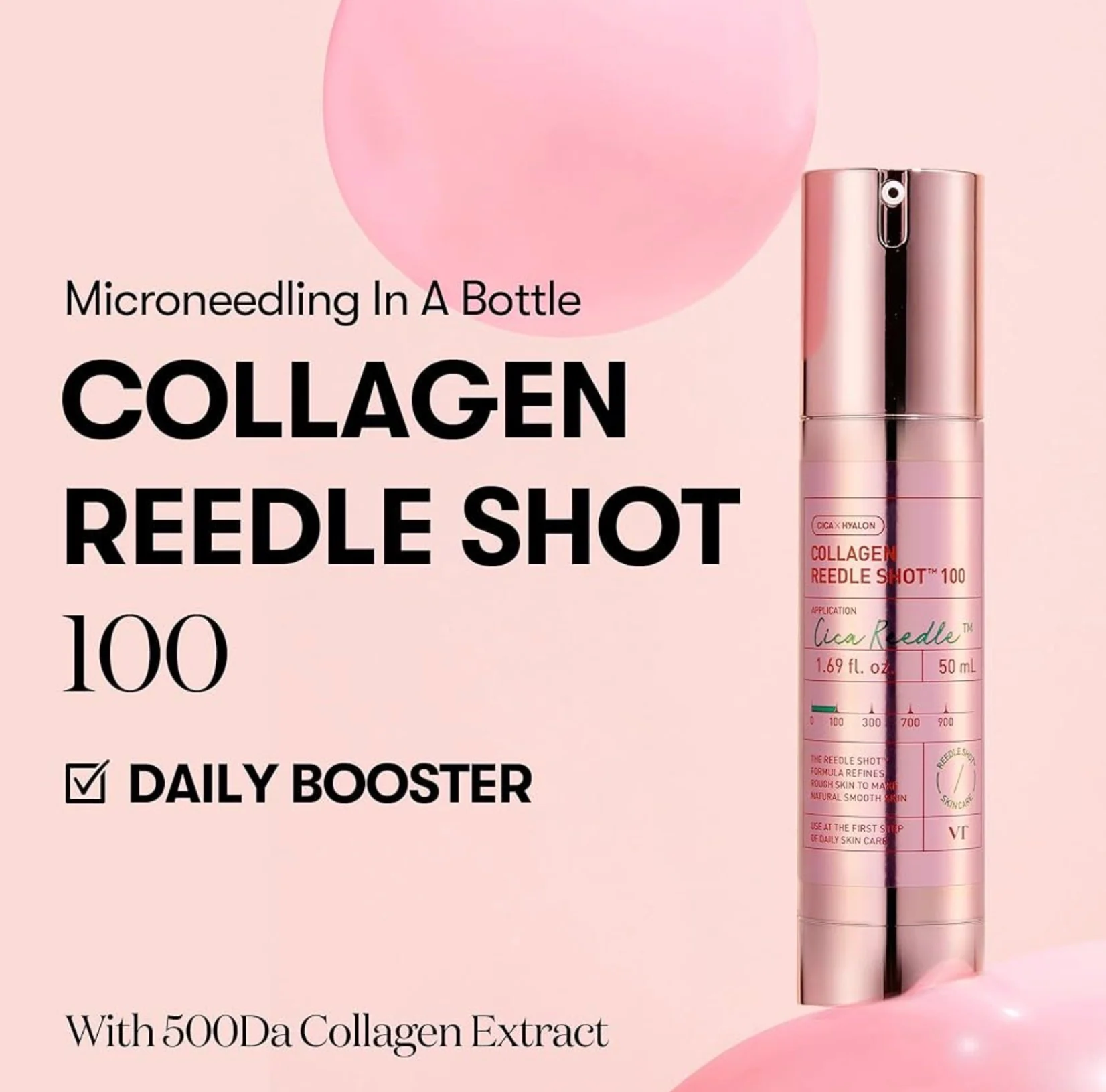 VT COSMETICS Collagen (Pink) Reedle Shot 100 - Image 3