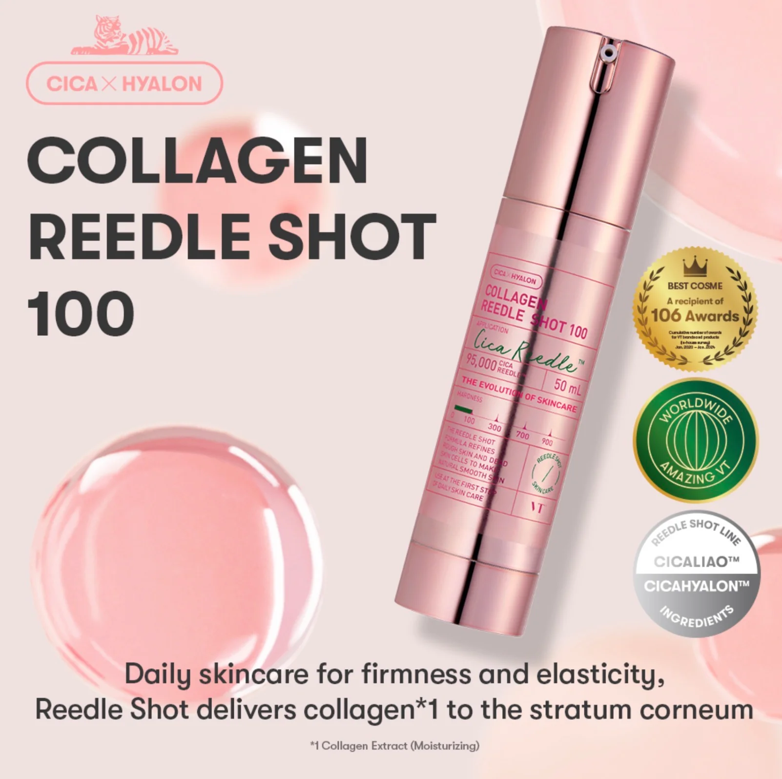 VT COSMETICS Collagen Pink Reedle Shot 300 - Image 3