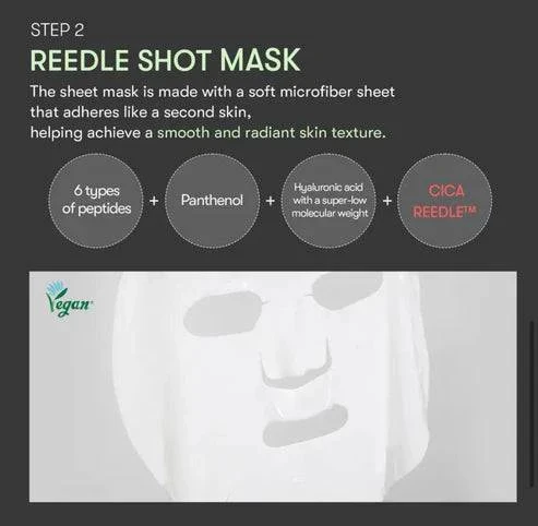 VT COSMETICS Reedle Shot All in One 3-Step Mask (1.5g + 1.5g + 25g) - Image 4