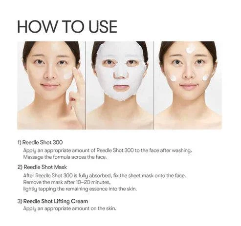 VT COSMETICS Reedle Shot All in One 3-Step Mask (1.5g + 1.5g + 25g) - Image 6